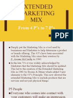 Extended Marketing Mix