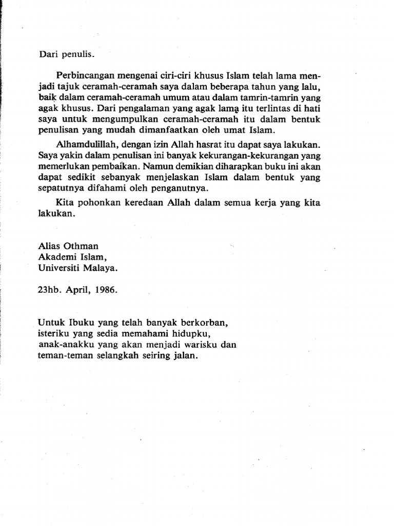 Ciri Khusus Islam PDF