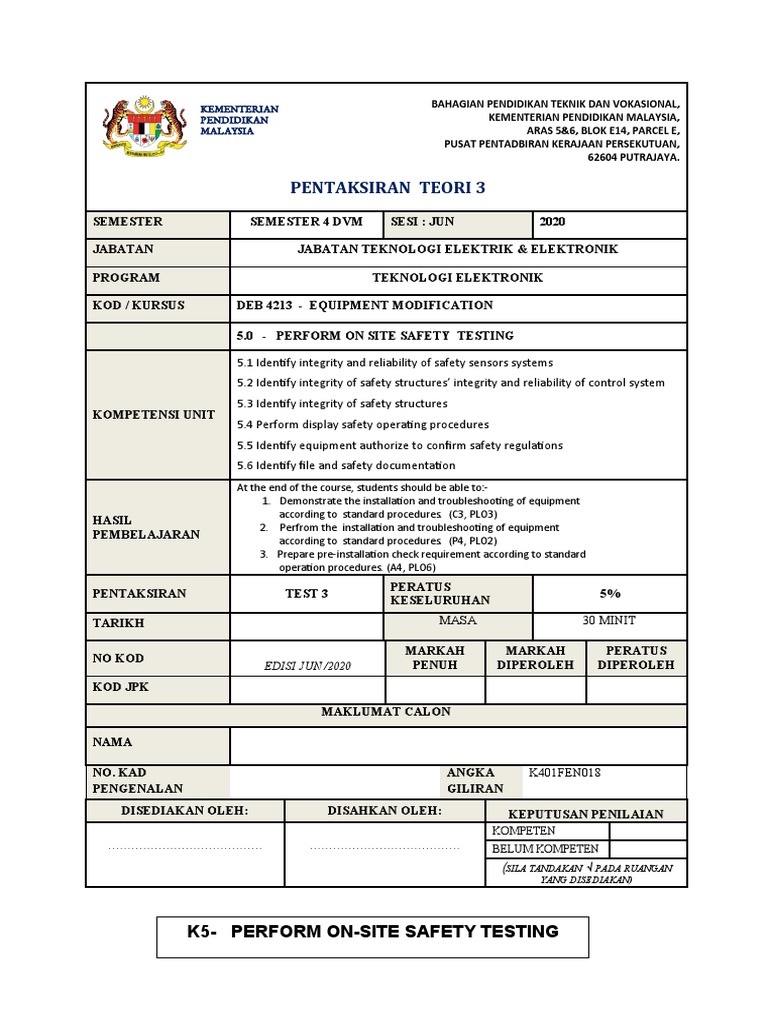 Test 3 K5 Pdf