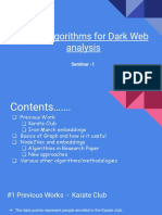 Graph Algorithms For Dark Web Analysis