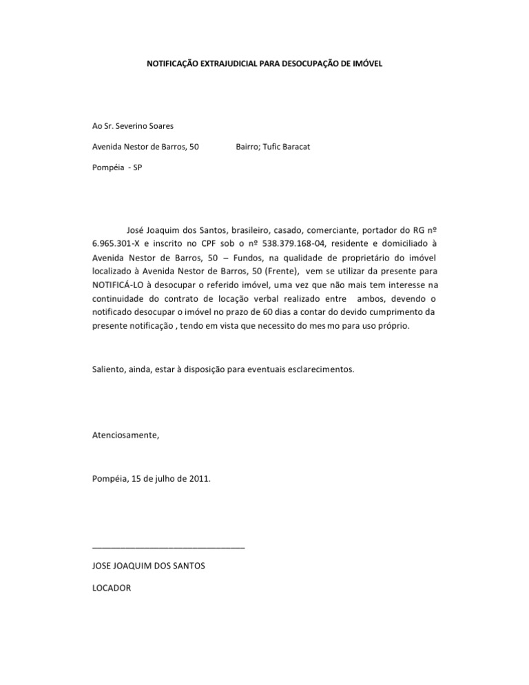 Carta de aviso extrajudicial sample site t vrogue co