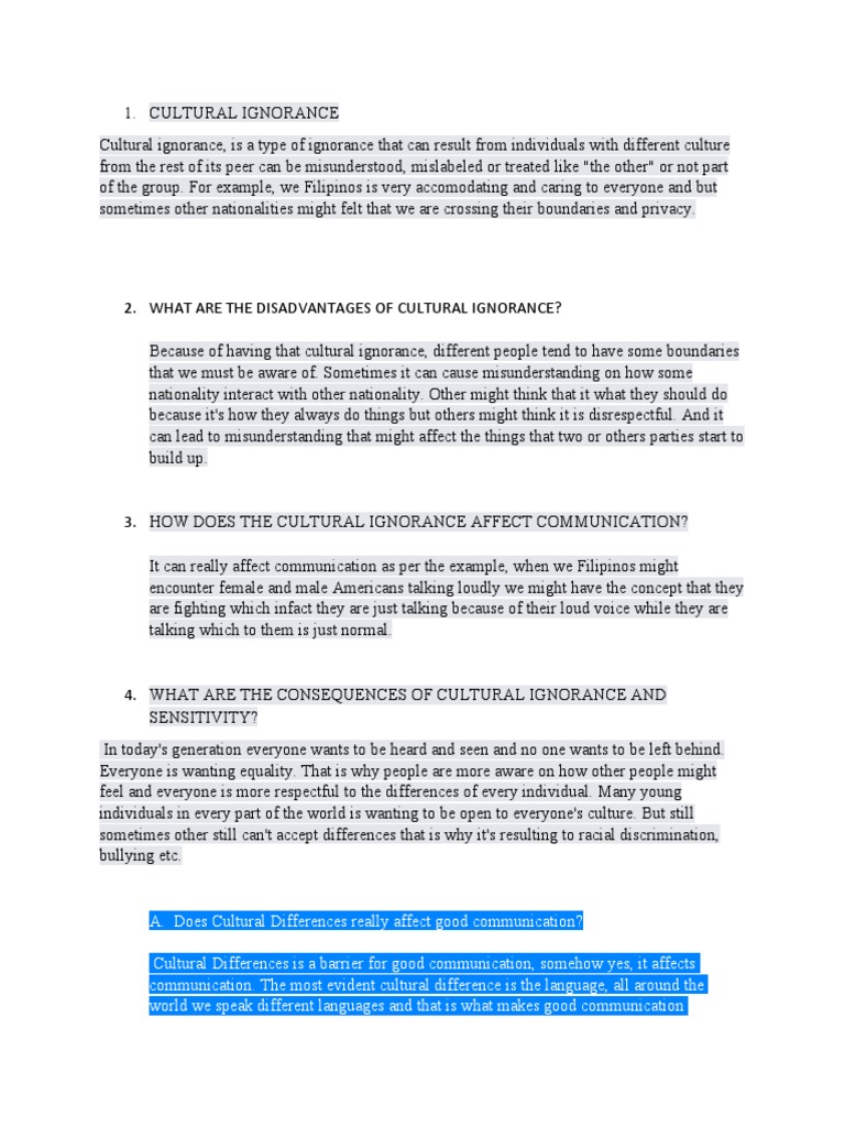 Navigating Cultural Differences Understanding the Impact of Cultural