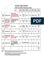 14th - WEEK WORK SCHEDULE 22-23