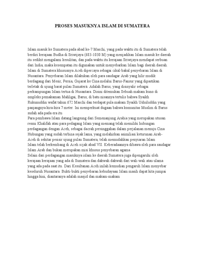 Islamisasi di sumatra pdf
