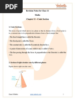 Class 11 Maths Revision Notes Conic Sections