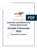 Central Govt Schemes Oct-Nov 2022