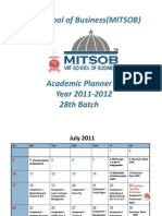 28th Batch Academic Planner