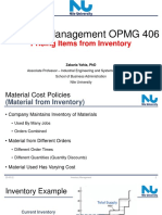 Inventory Management - OPMG406 - L09 - Pricing Item From Inventory - Spring22