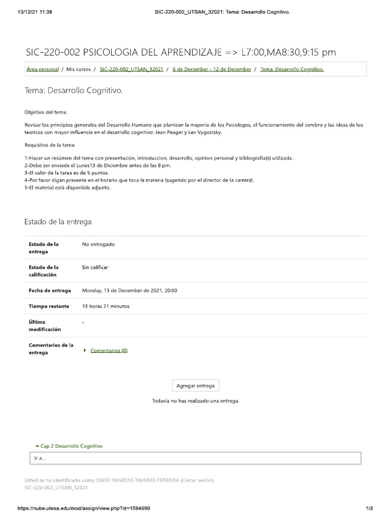 Desarrollo Cognitivo PDF