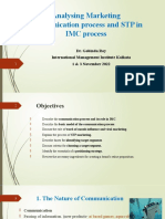 Topic 4 - Analysing Marketing Communication Process and STP in IMC