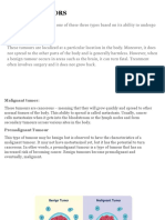 Types of Tumors: Beningn Tumor