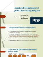 Topic 2 - Managing Integrated Marketing Program