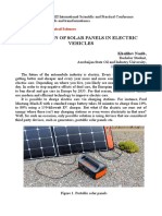 Solar panels improve EV range