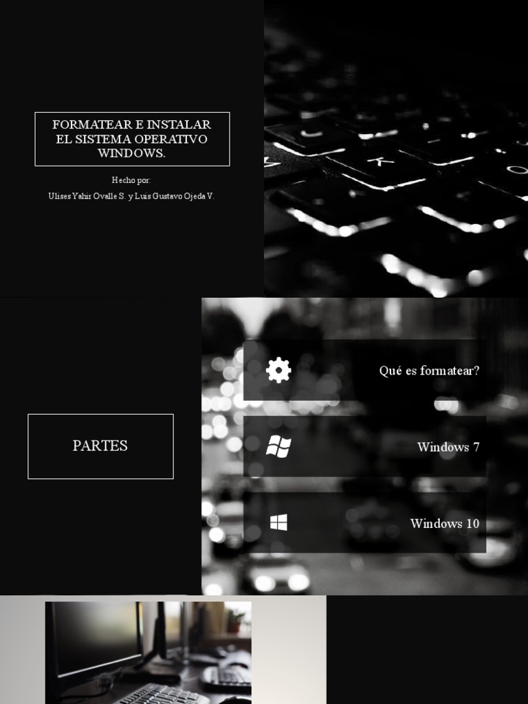 Formatear e Instalar El Sistema Operativo Windows | PDF | Windows 10 ...