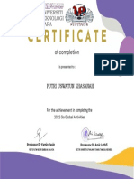 Completion Certificate