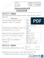 Devoir de Synthèse N°1 2017 2018 (Zantour Hamdi)