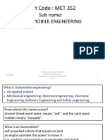 Automobile Engineering - First Module