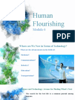 Human Flourishing and Technology Advancements