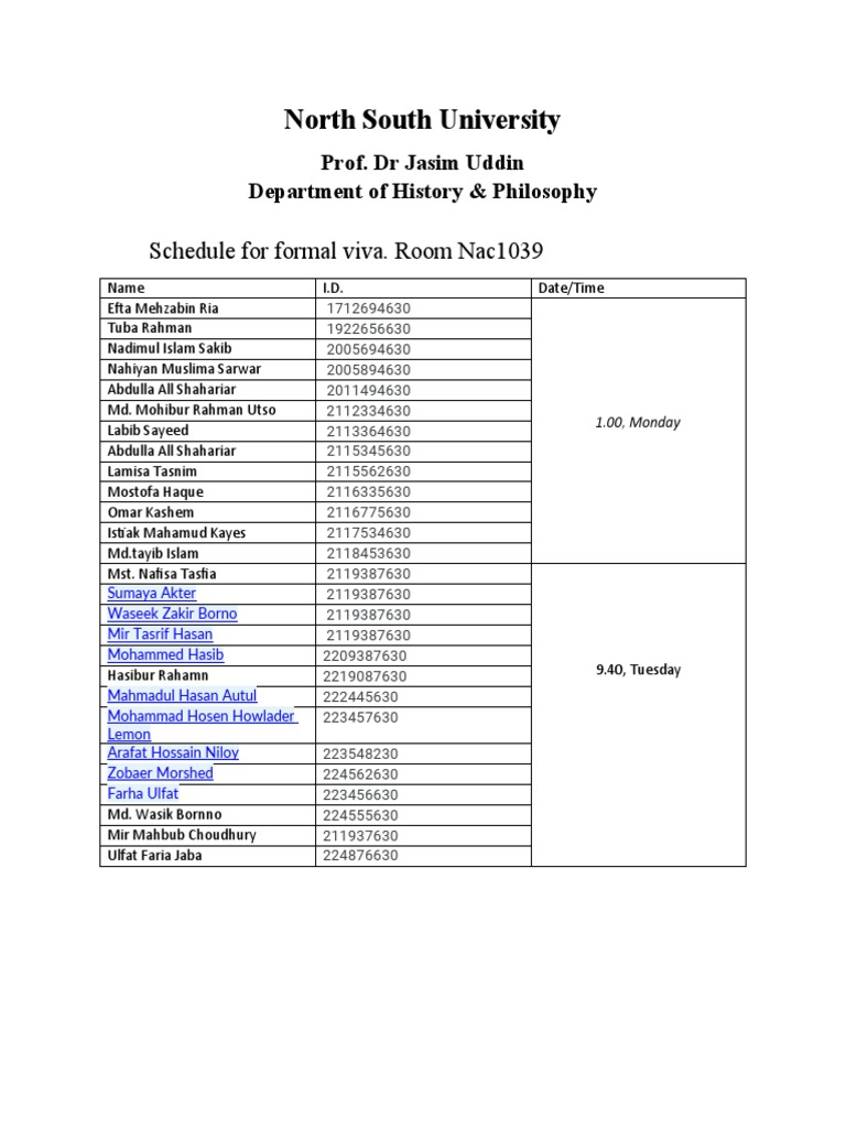 North South University PDF