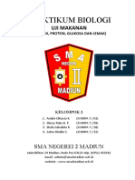 PRAKTIKUM BIOLOGI - Uji Makanan