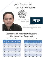 Materi Nyerat Aksara Jawi Lumantar Font Komputer