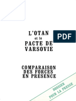 L'OTAN Et Le Pacte de Varsovie: Comparaison Des Forces en Présence