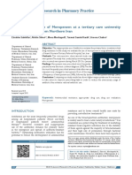 Journal of Research in Pharmacy Practice - 4-222 - DUE of Meropenem at Tertiary Care University Hospital