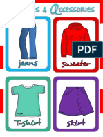 Clothes and Accessories Flashcards Flashcards.