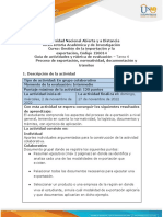 Guía de Actividades y Rúbrica de Evaluación - Unidad 3 - Tarea 4 - Proceso de Exportación, Normatividad, Documentación y Trámites