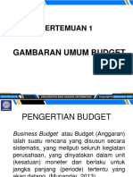 Pertemuan 1: Gambaran Umum Budget