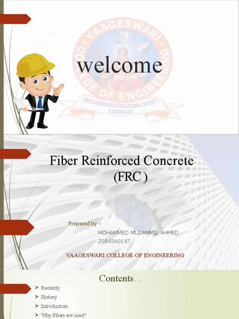 Properties and Applications of FRC | PDF | Concrete | Fibers