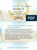 Derecho Civil - Sucesiones - Lección 11