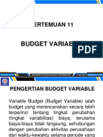 Pertemuan 11: Budget Variable