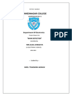 Ahmednagar College: Department of Electronics "Rain Detector" MR - Sujal Kanojiya