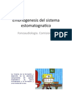 Embriogenesis Del Sistema Estomatognatico