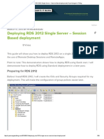 Deploying RDS 2012 Single Server - Session Based Deployment