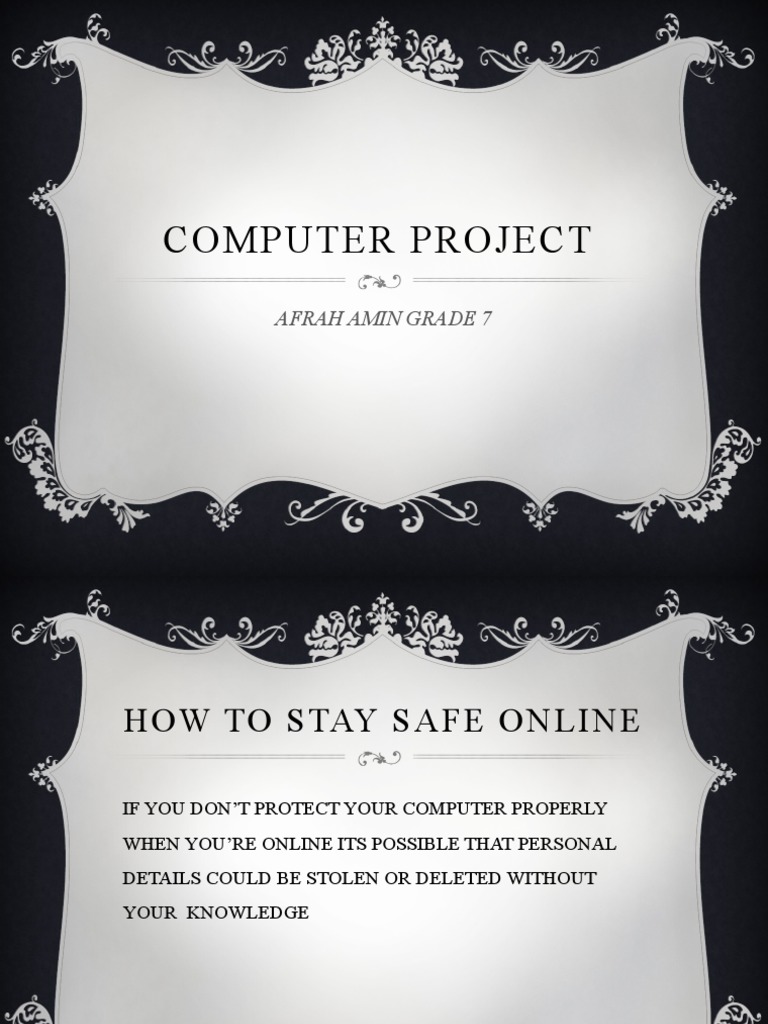 Computer Project GRADE 7 3 PRESENTATION | PDF
