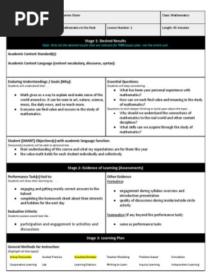 sos lesson plans
