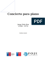 Jorge PeÃ A Hen, Concierto para Piano - Partitura General