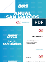 Anual San Marcos Teoría Semana 5 Comunidad Primitiva en Los Andes y Formativo Andino