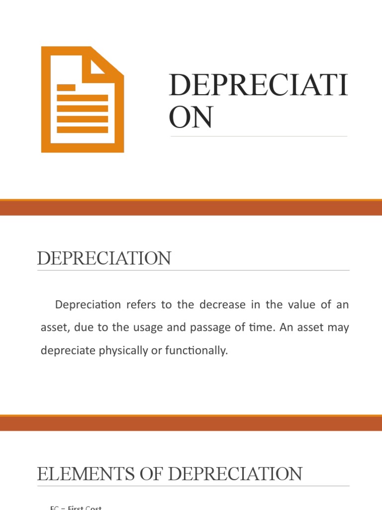 Depreciation PDF Depreciation Economics