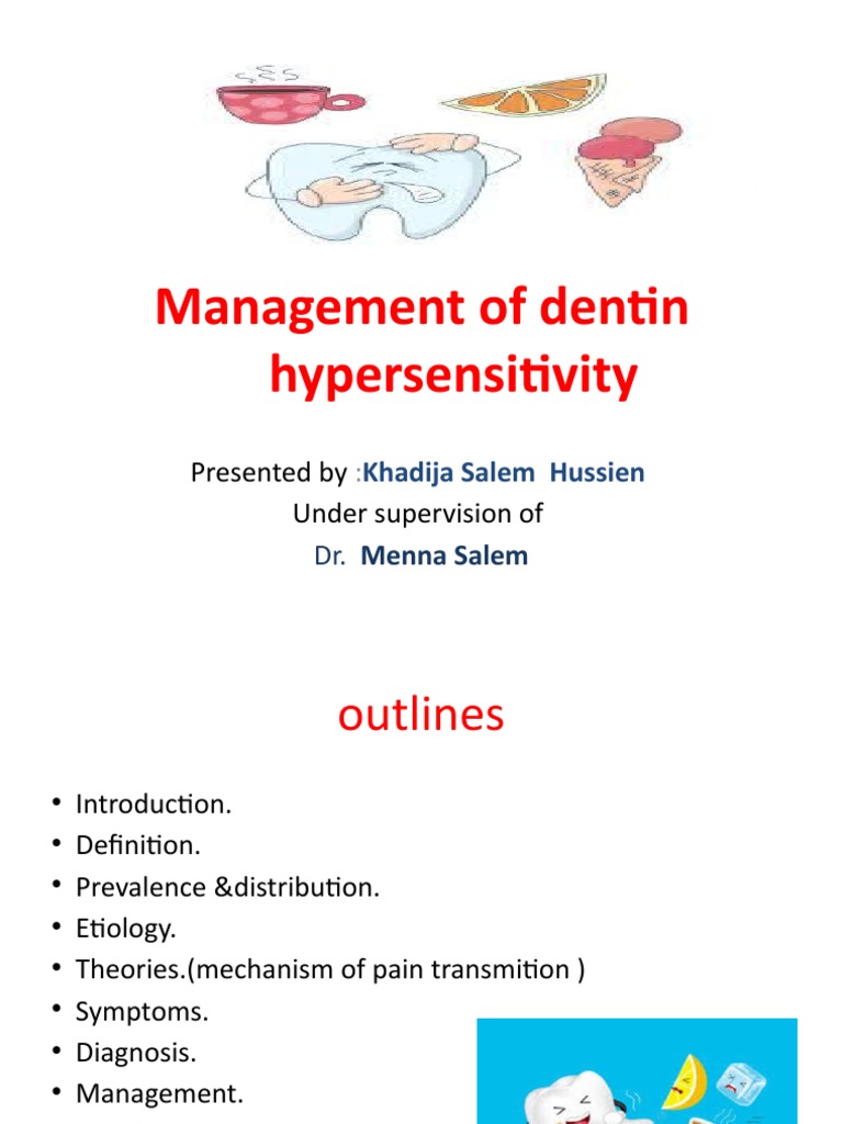 Mangment of Dentin Hypersensitivity. | PDF | Human Tooth | Dentistry ...