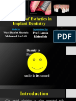 Principles of Esthetics in Implant Dentistry