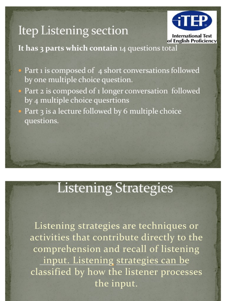 Top-Down Listening Strategies Guide | PDF