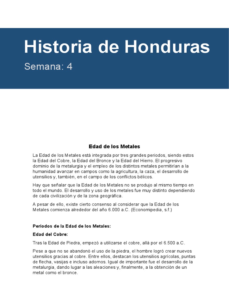 Avances en la Edad de los Metales | PDF