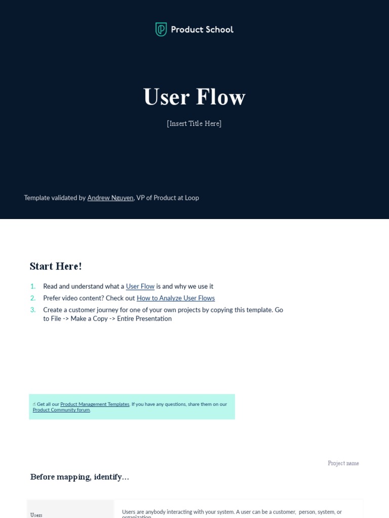 User Flow Template for Projects | PDF | Menu | Restaurants