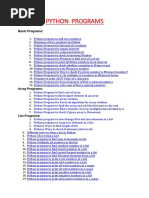 Python Programs