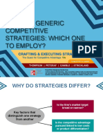 The Five Generic Competitive Strategies: Which One To Employ?