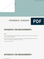 Experimental Techniques