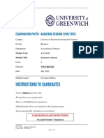 July 2020 Greenwich Maritime Quantitative Methods Exam